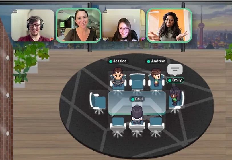 A screenshot of a virtual meeting