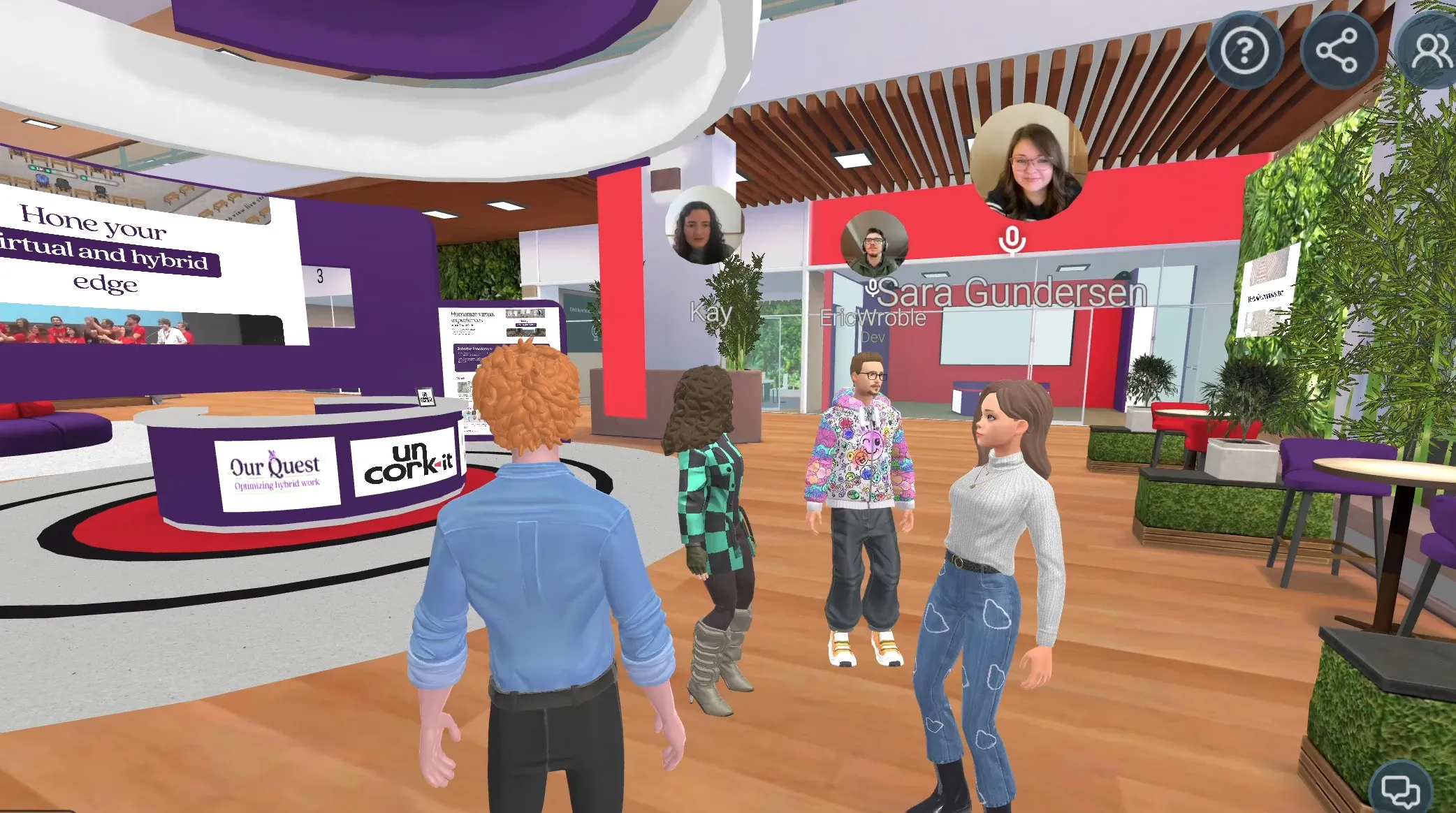 A screenshot of a conference